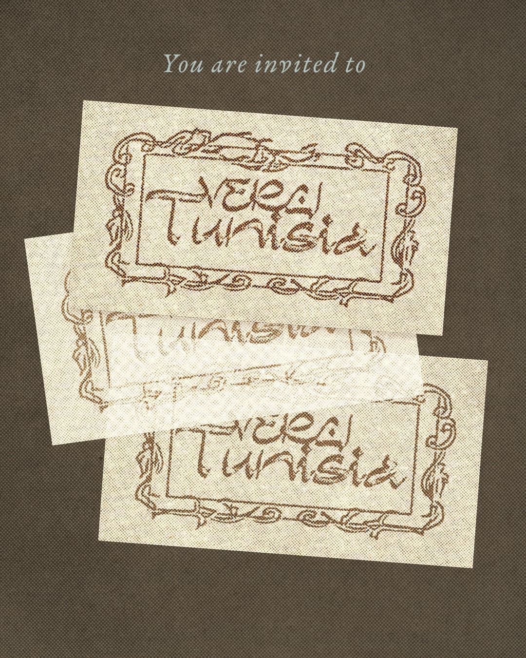 You are invited to — VERCI Tunisia invitation cards
