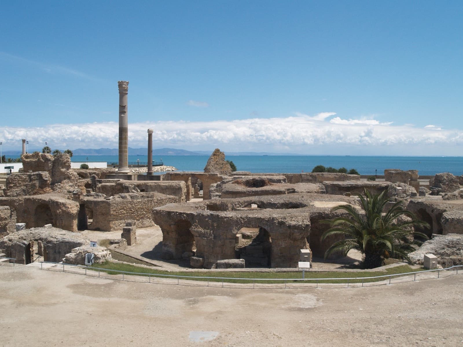 Carthage ruins above the sea