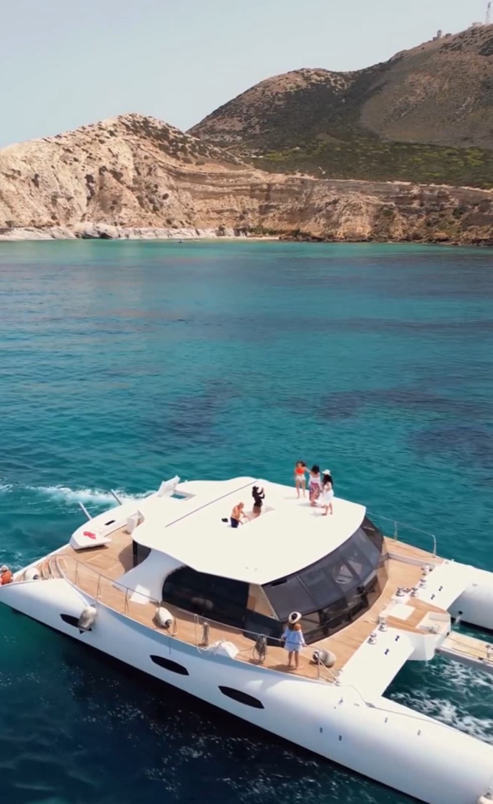 Catamaran on the Mediterranean